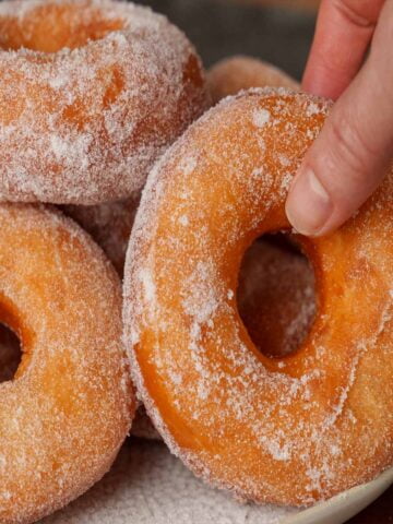 Donuts with sugar