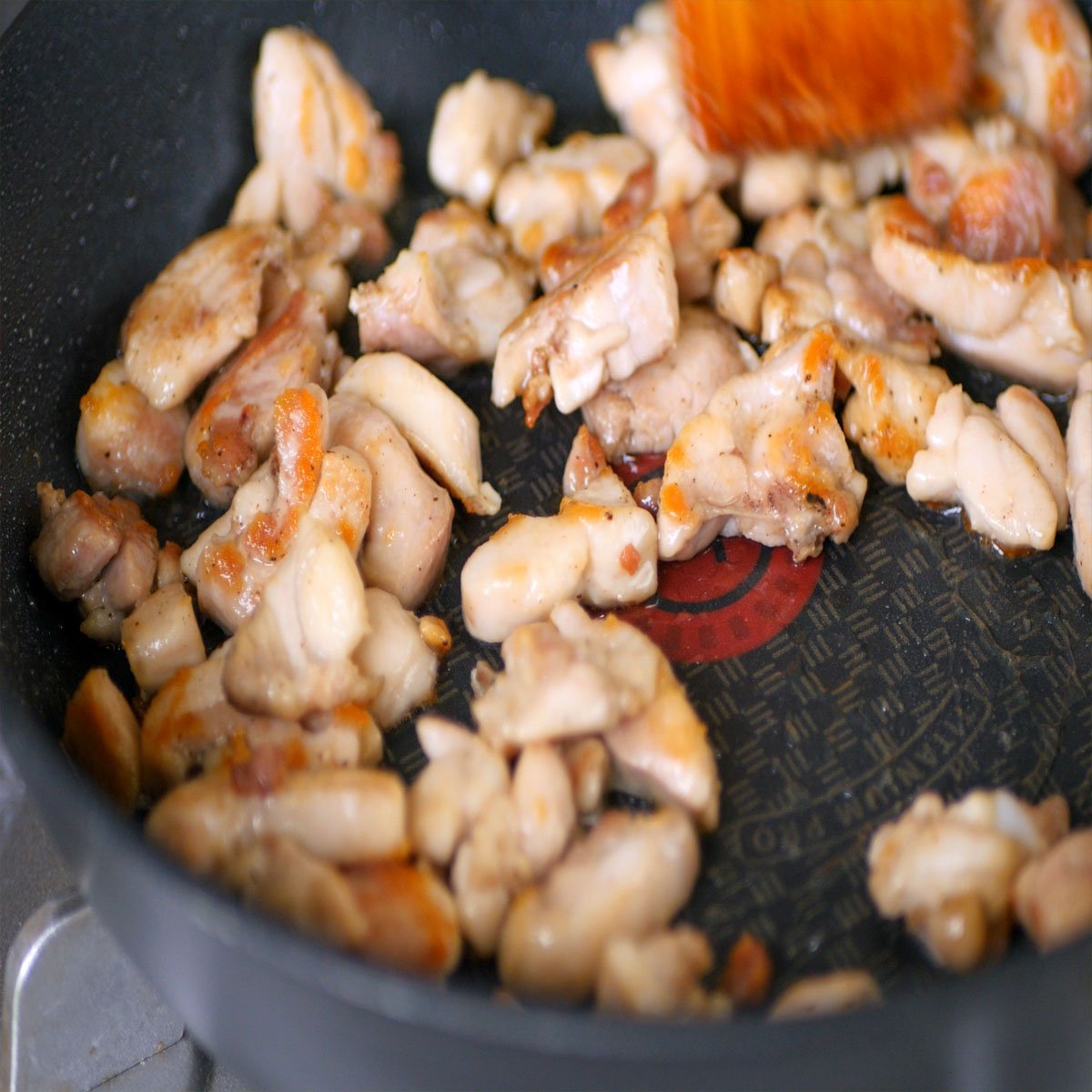Chicken Alfredo Fettuccini Pasta Process 3