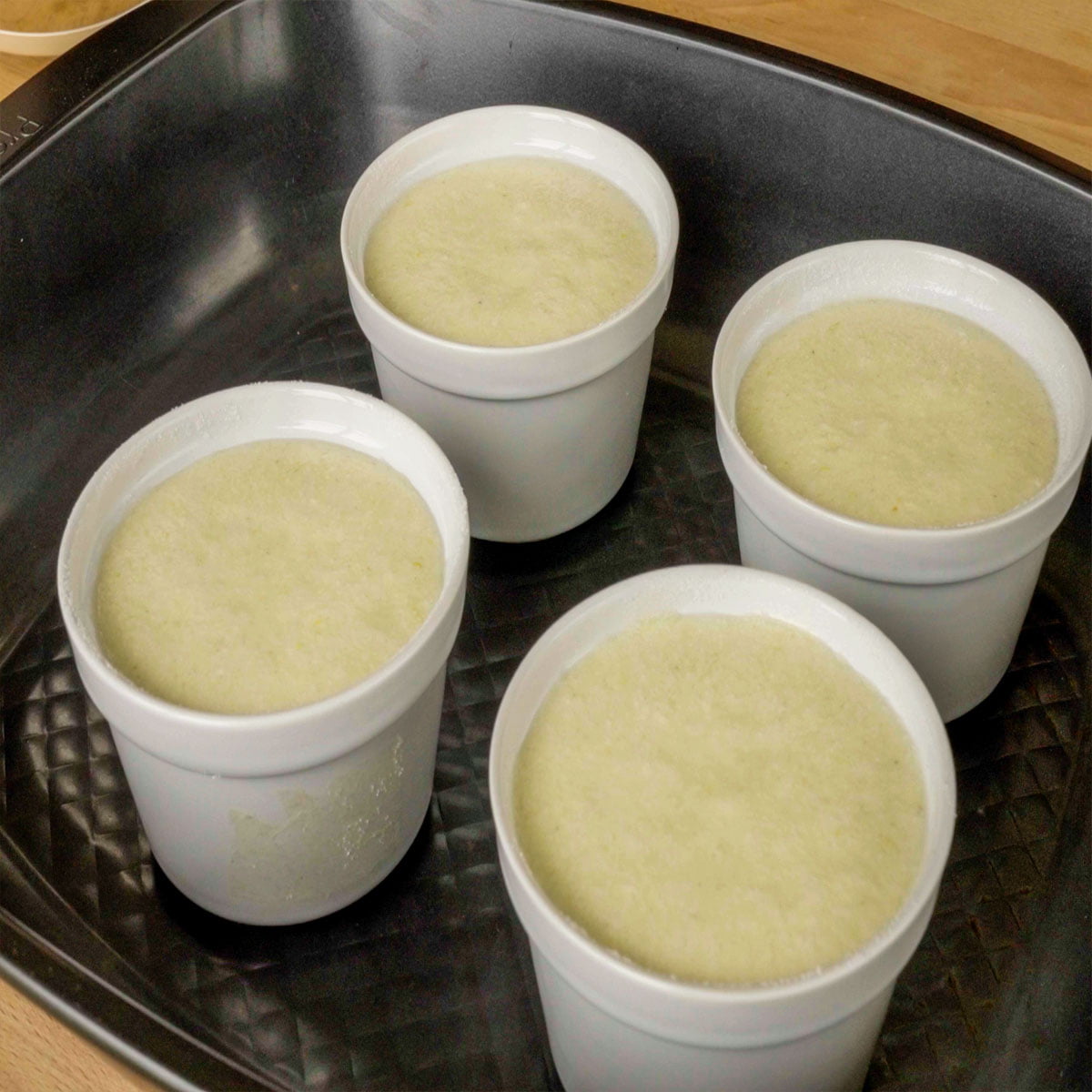 Lemon pudding cake process 12