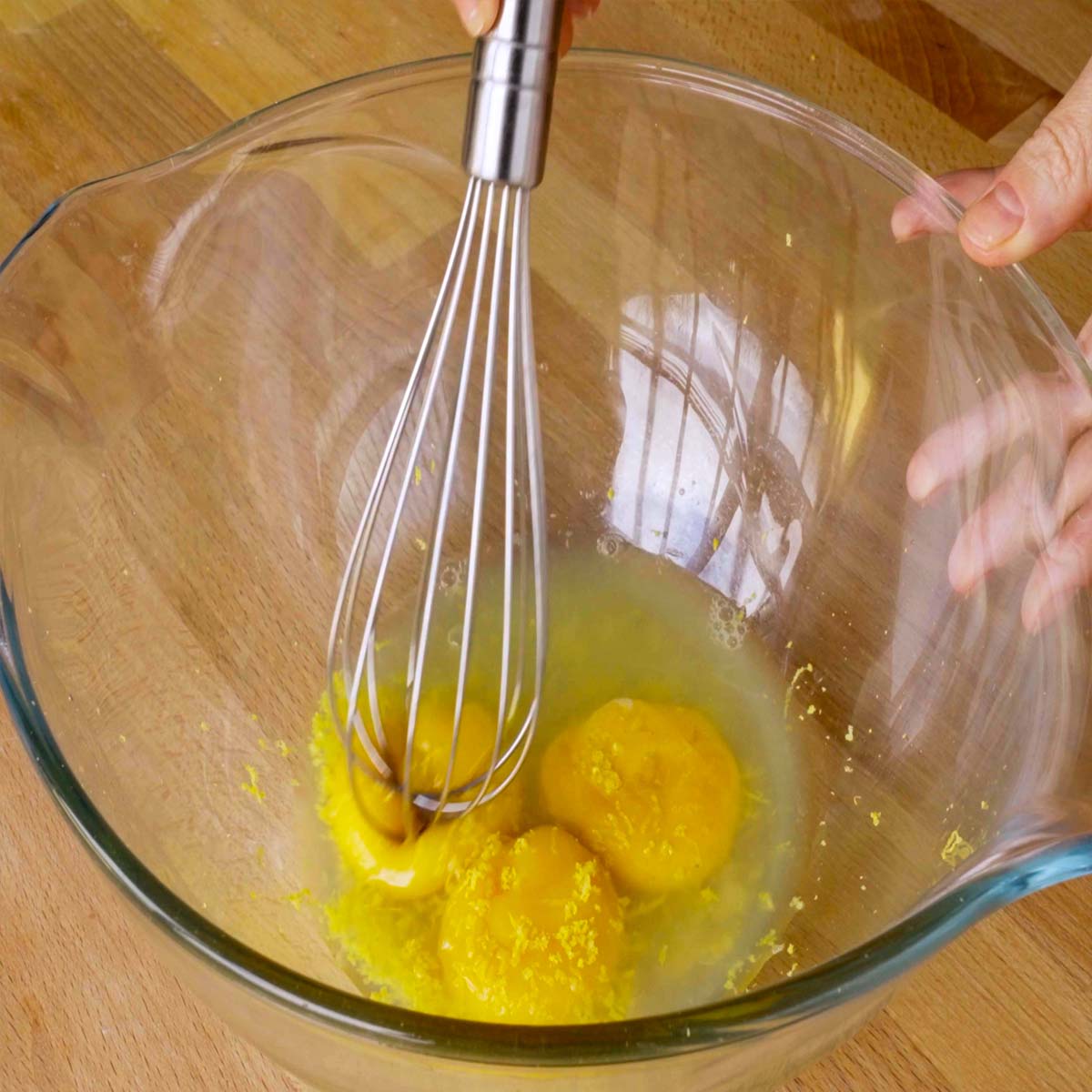 Lemon pudding cake process 2