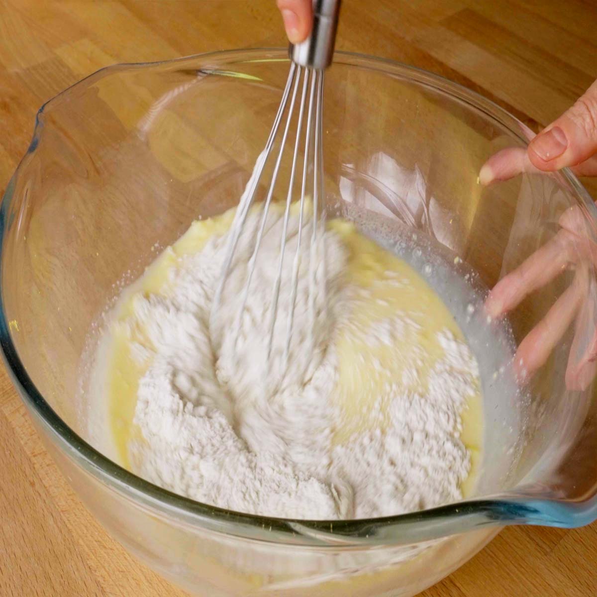 Lemon pudding cake process 5