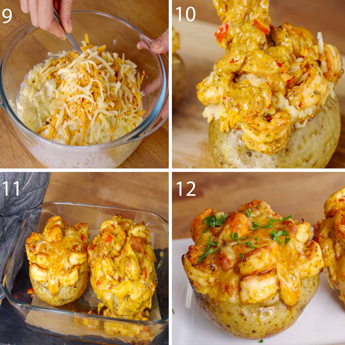 How to Make Loaded Shrimp Baked Potato