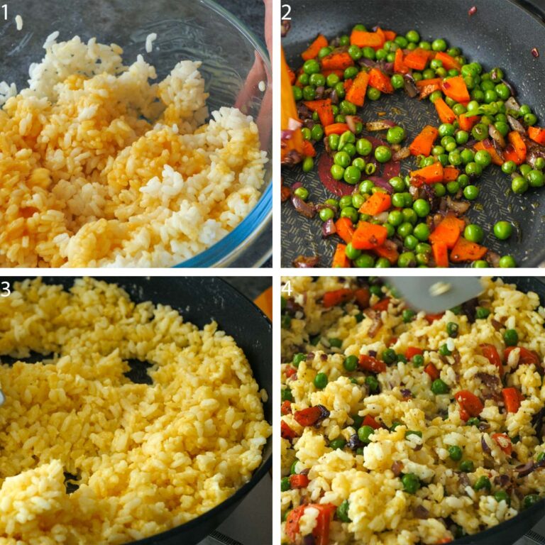 How To Make Fried Rice Easy Vegetable Egg Fried Rice (Quick Leftover Rice Recipe)