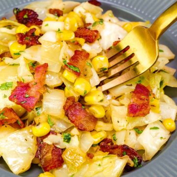 Cabbage with Corn and bacon