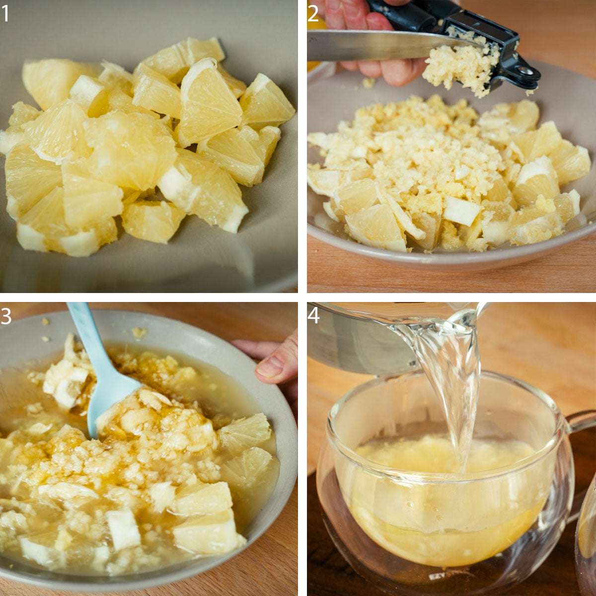 How to Make Lemon Honey Ginger Tea