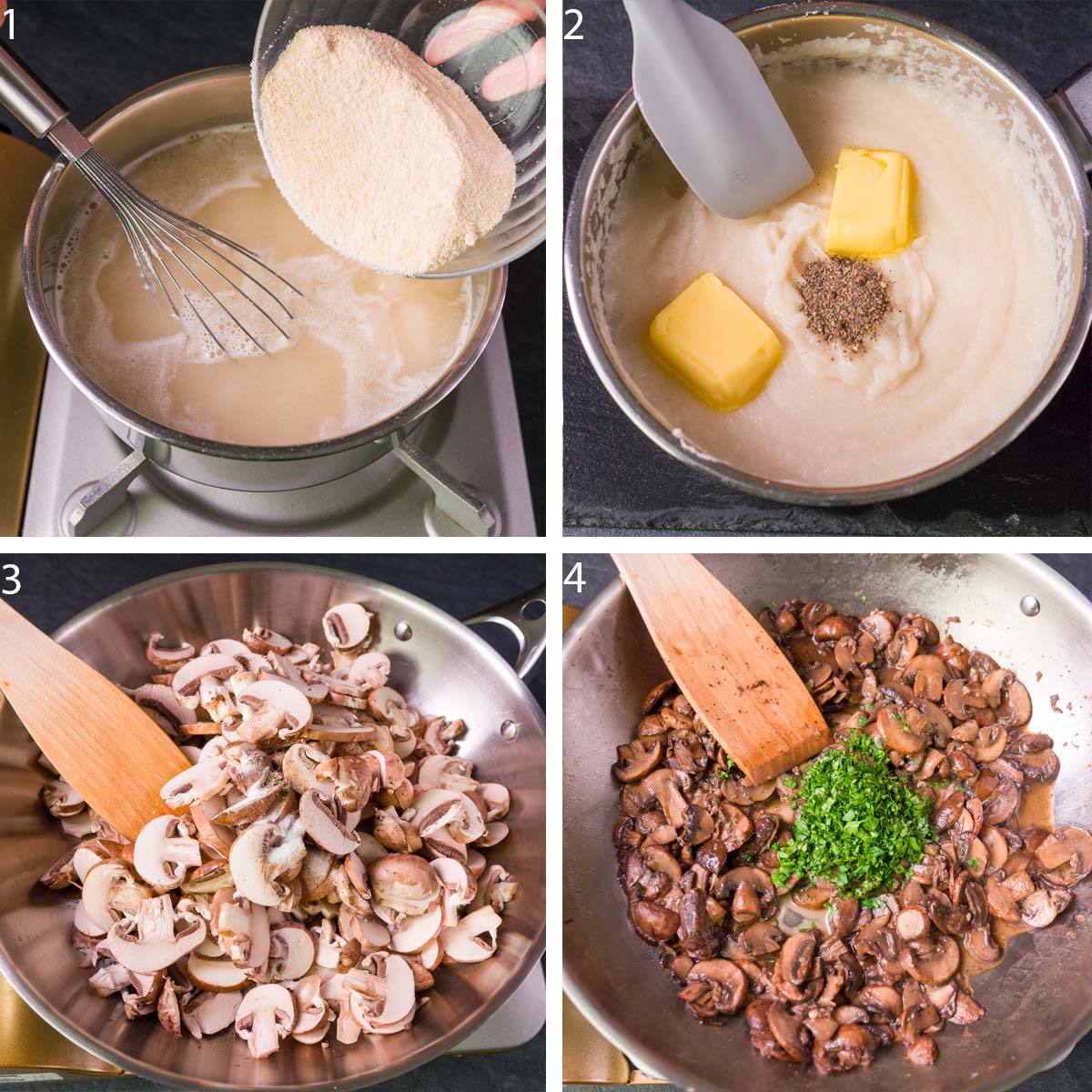How to Make Creamy Mushroom Polenta 