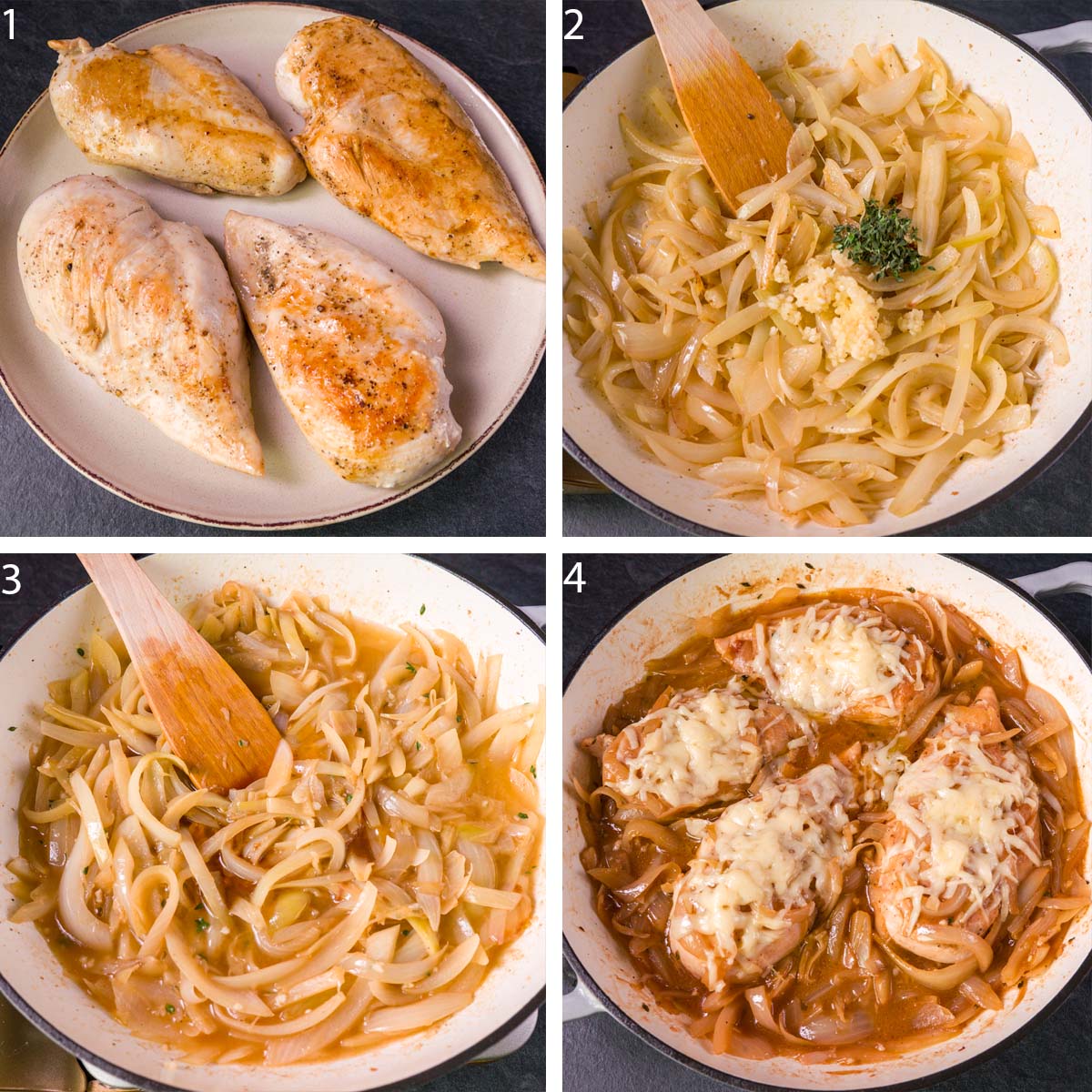 How to Make French Onion Chicken Skillet