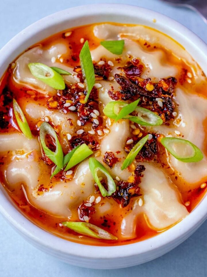 Oven-Baked Crispy Rice Paper Dumplings with Pork
