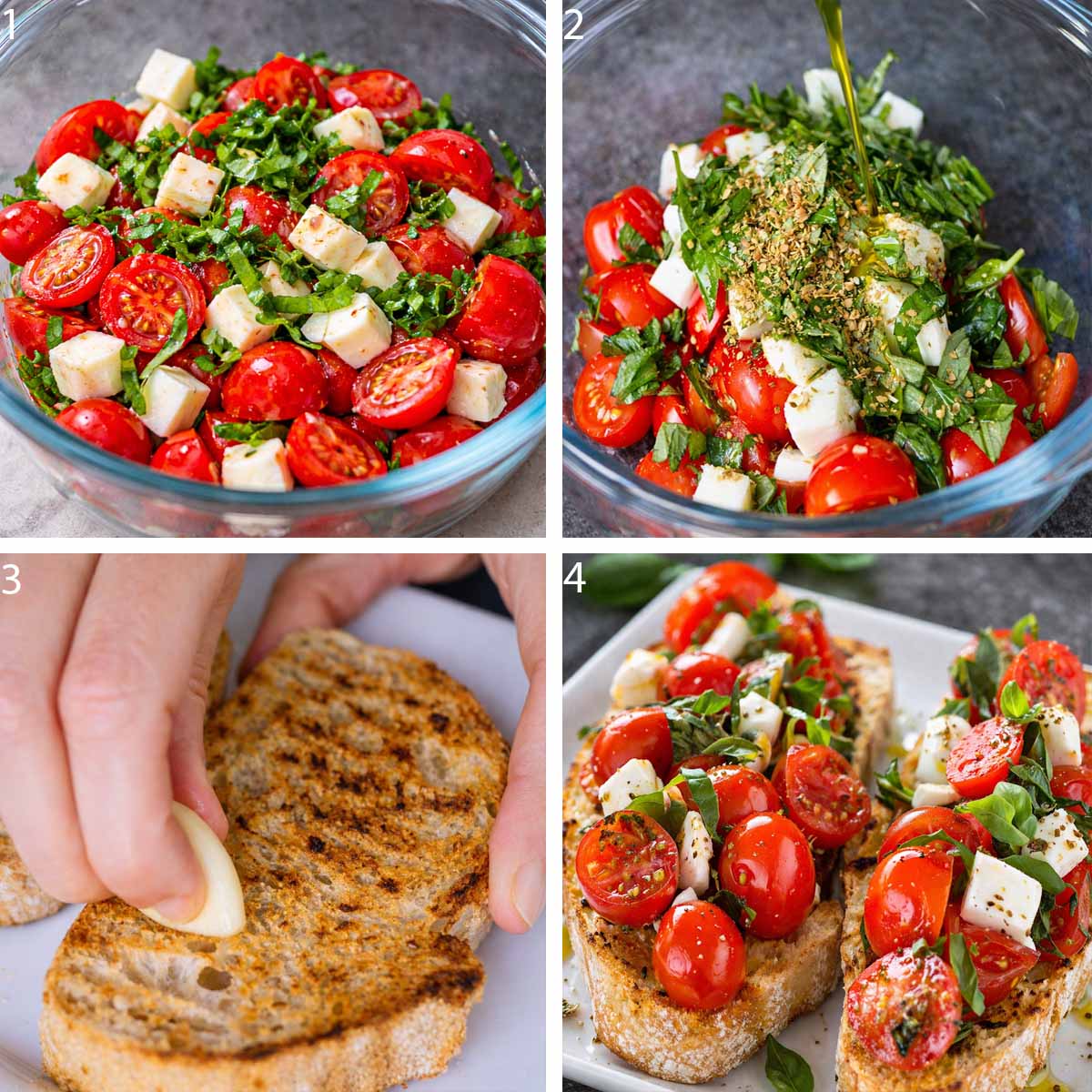 How to Make Cherry Tomato Bruschetta