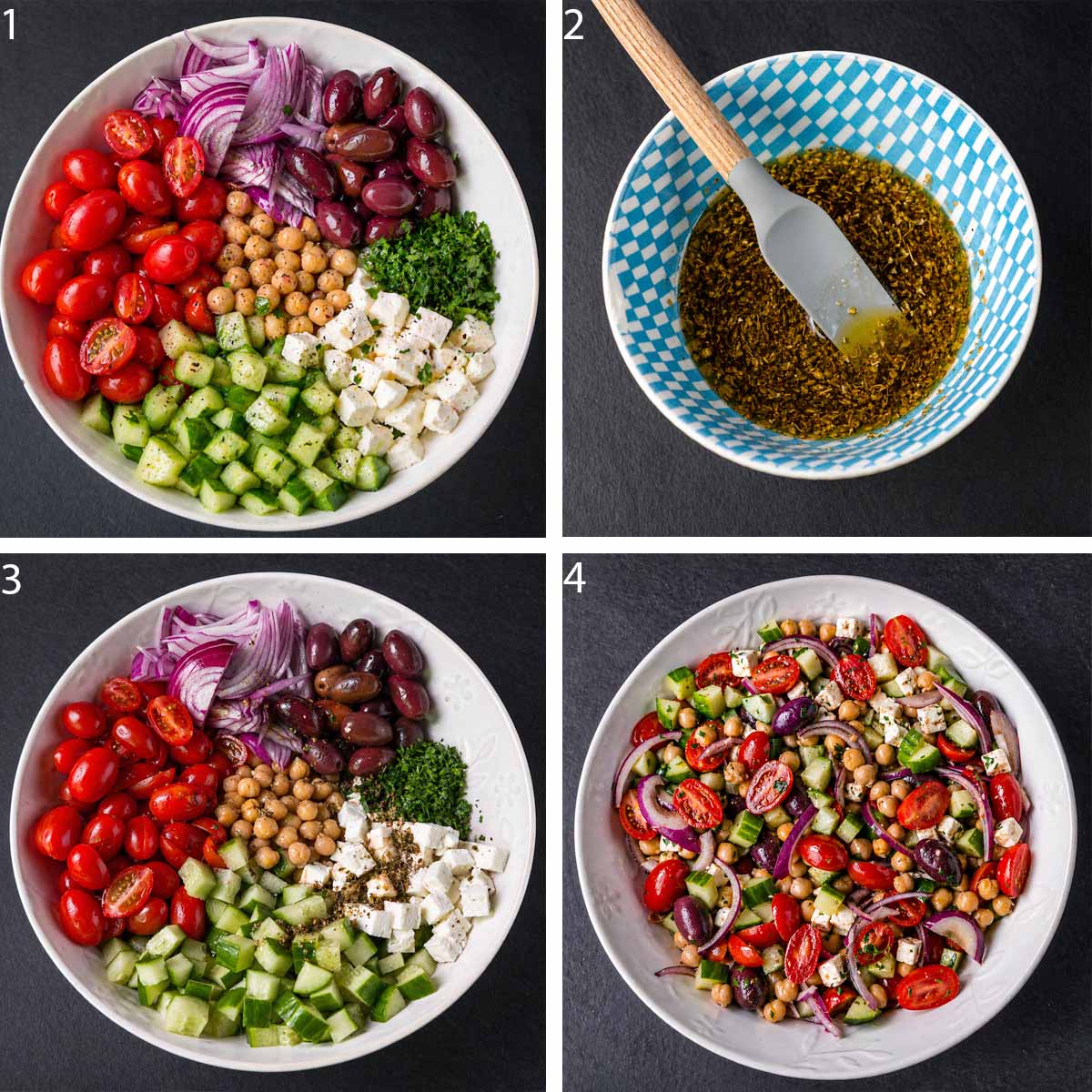 How to Make Greek Chickpea Salad