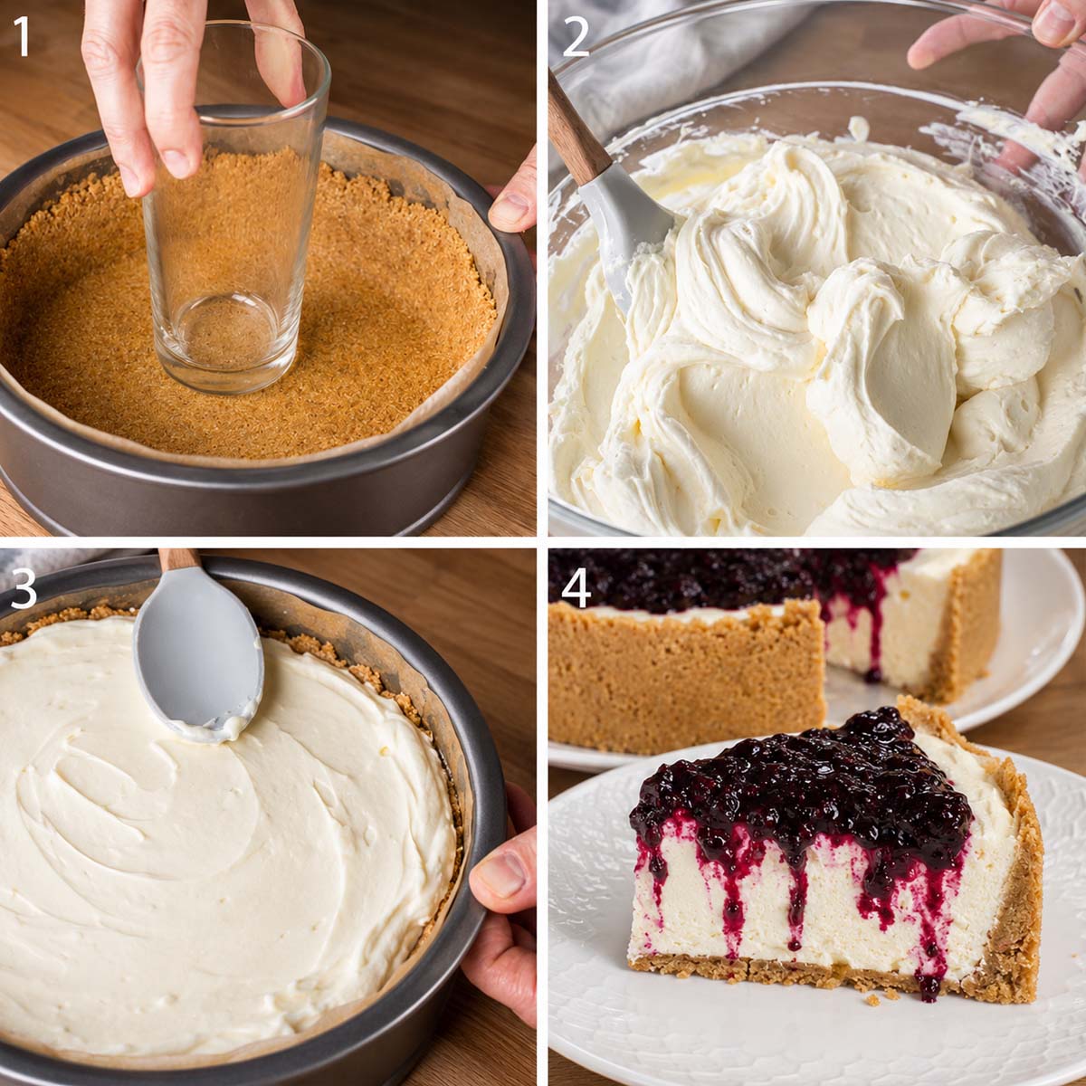 How to Make No-Bake Blackberry Cheesecake