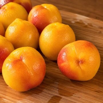 How to peel peaches step by step with peeled fresh peaches