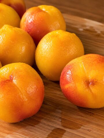 How to peel peaches step by step with peeled fresh peaches