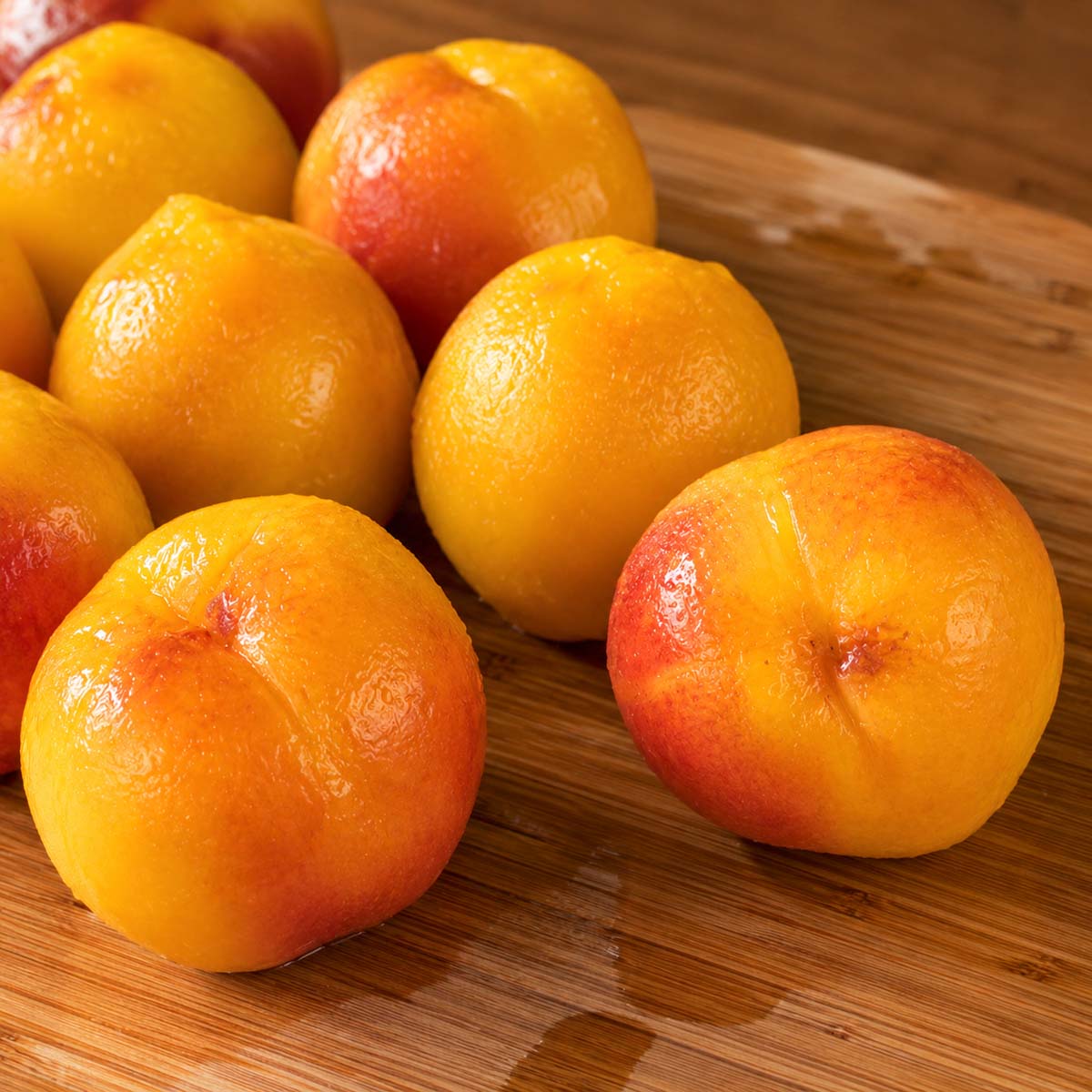 How to peel peaches step by step with peeled fresh peaches