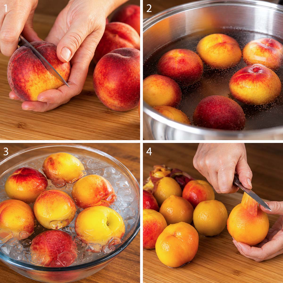 How to Peel Peaches