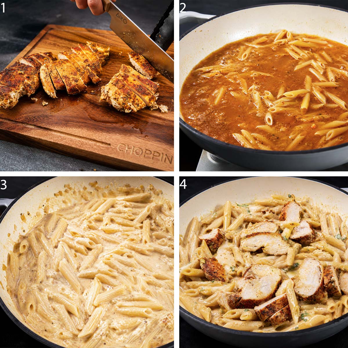 How to Make Creamy Garlic Parmesan Chicken Pasta