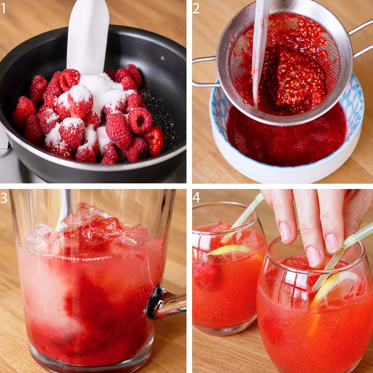 How to Make a Raspberry Pink Lemonade
