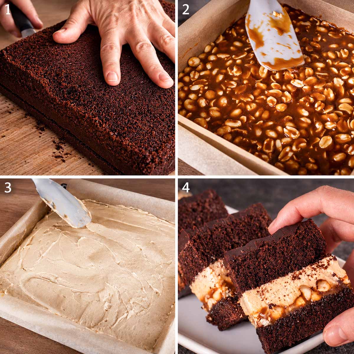 How to Make Snickers Brownies