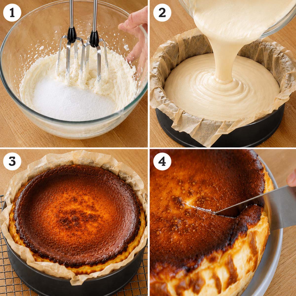 How to Make Basque Burnt Cheesecake