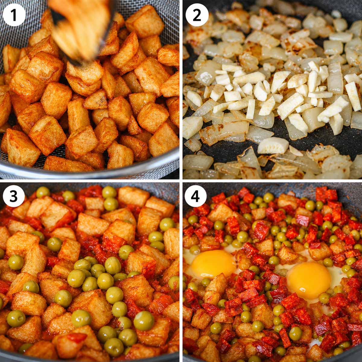 How to Make Breakfast Potato Hash with Eggs and Chorizo