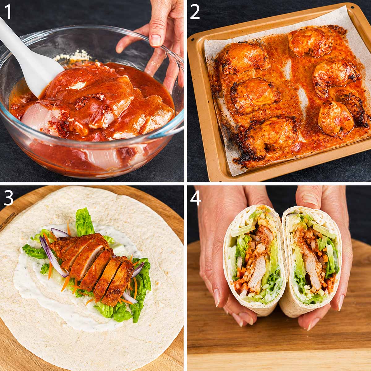 How to Make Buffalo Chicken Wraps