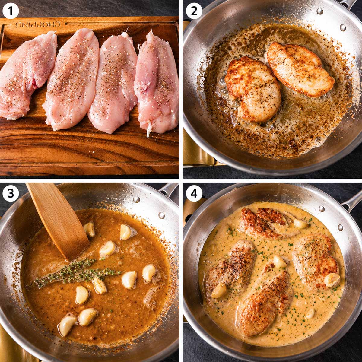 How to Make Creamy Garlic Chicken