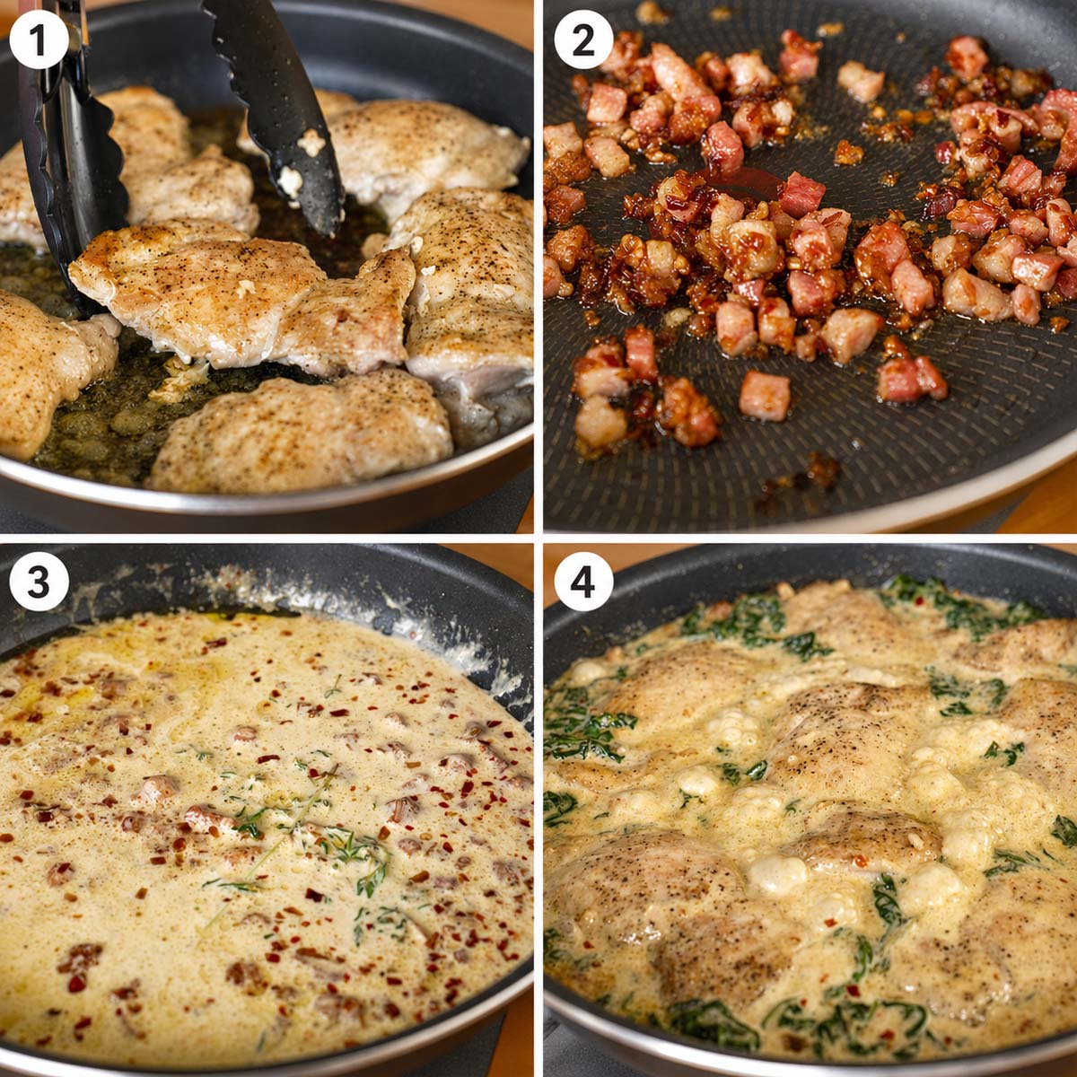 How to Make Creamy Spinach Chicken