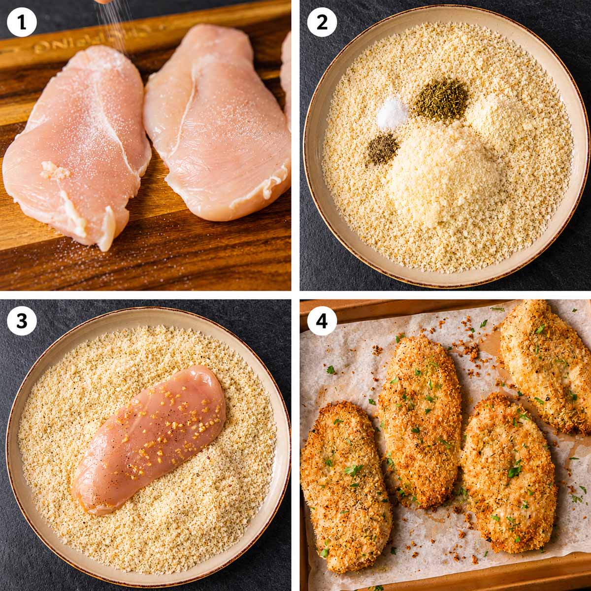 How to Make Crispy Baked Parmesan Crusted Chicken