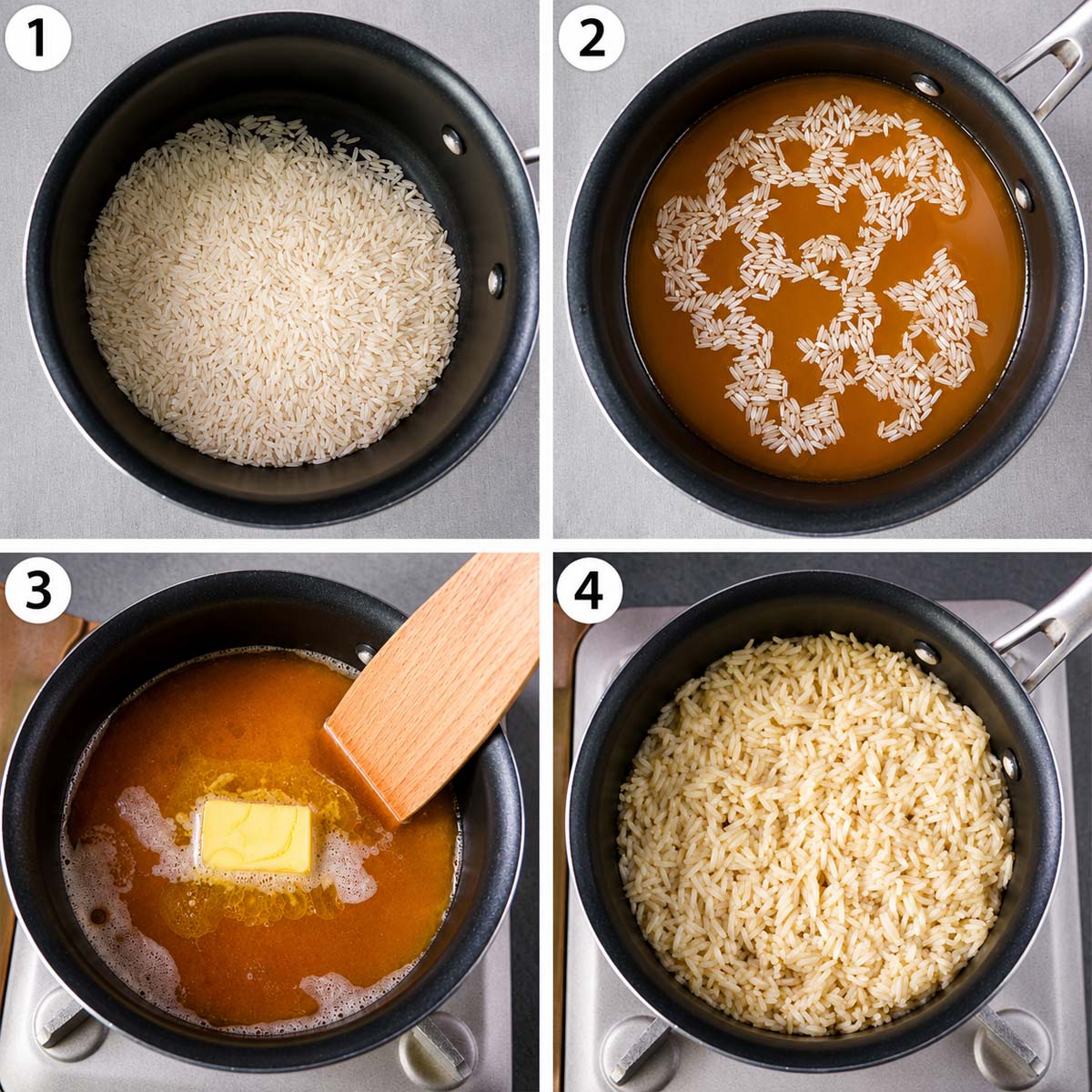 How to Make Rice with Chicken Broth and Butter