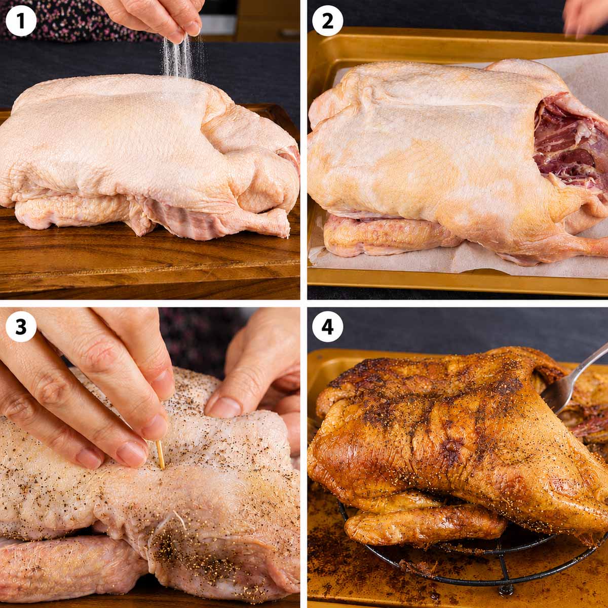 How to Make Crispy Roasted Duck