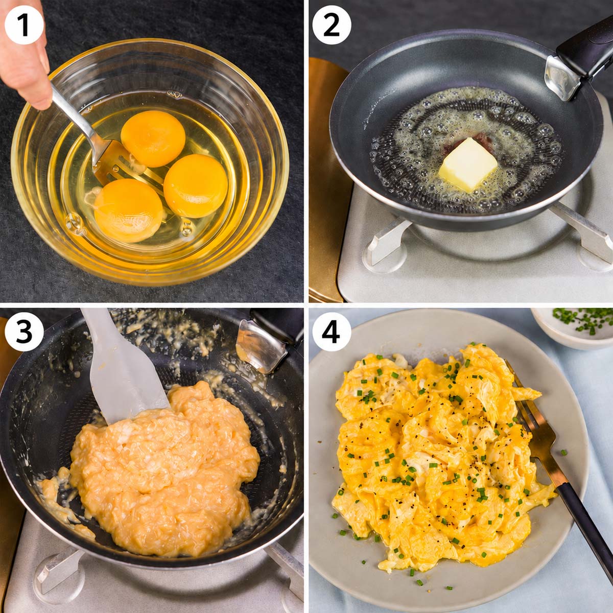 How to Make Scrambled Eggs with Butter
