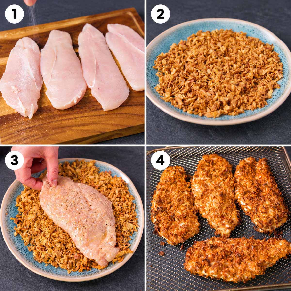 How to Make Crispy French Onion Chicken